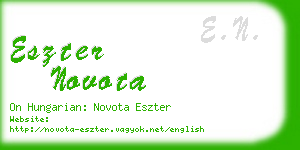 eszter novota business card